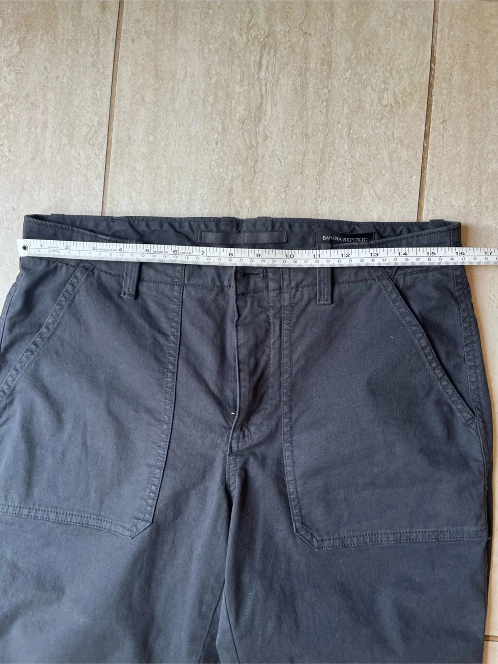 Banana Republic Black Cargo Pants with jogger zip ankles size 8 brand new - Picture 5 of 7